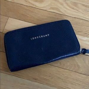 Navy Longchamp Wallet